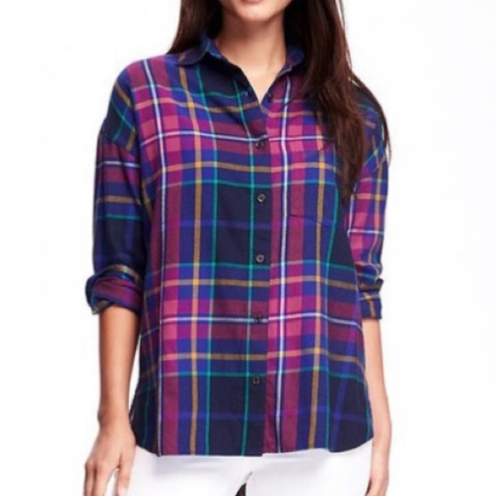 Old Navy button-up boyfriend shirt